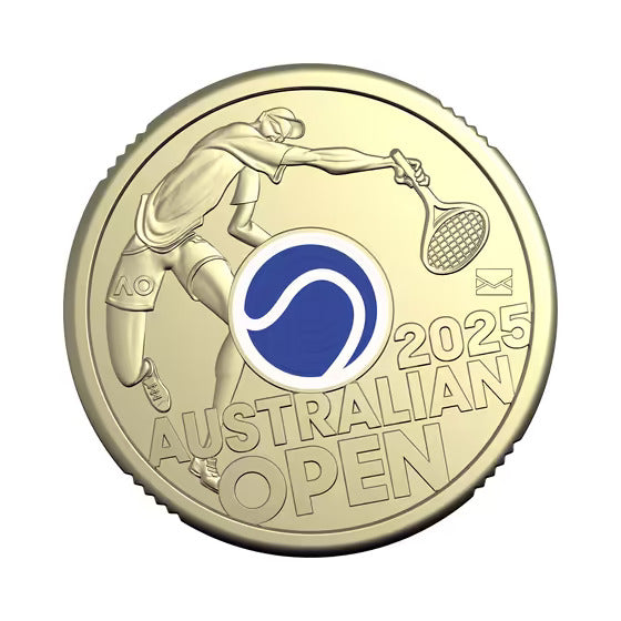 2025 Men’s Australian Open $2 Privy Mark Coin in Folder (Sealed)