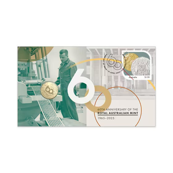 Royal Australian Mint 60th Anniversary 2025 $1 PNC (RAM)