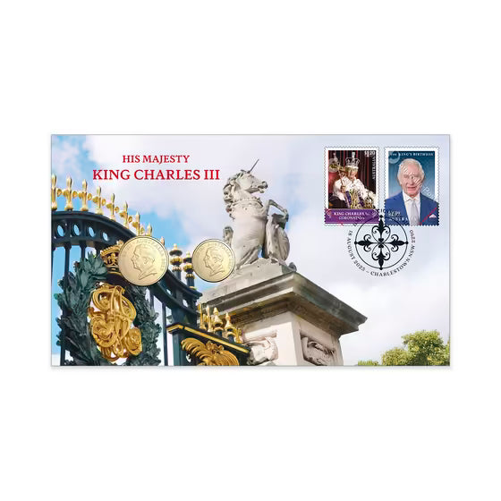 His Majesty King Charles III 2025 $2 & $1 PNC (RAM)