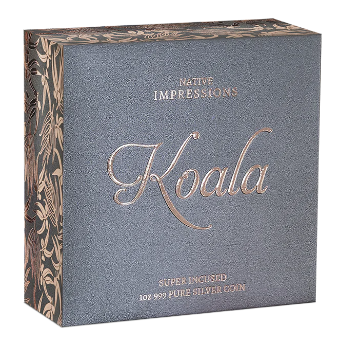 Native Impressions Koala 2025 1oz Super Incused Rose Gold Silver Coin