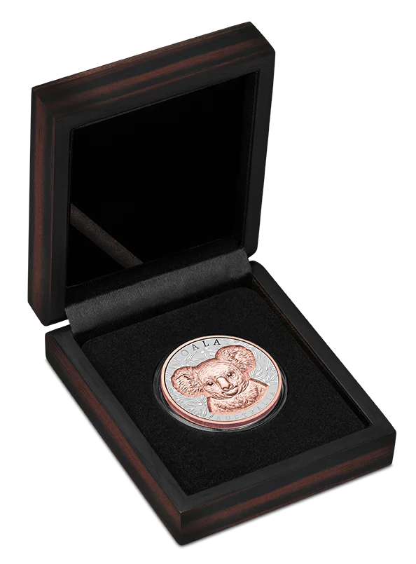 Native Impressions Koala 2025 1oz Super Incused Rose Gold Silver Coin