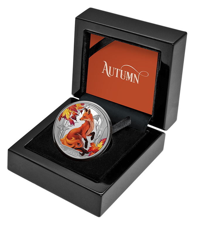 Seasons Autumn 2024 1oz Coloured Silver Proof Coin