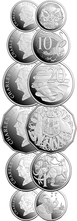 2025 HM King Charles III Fine Silver Proof Year Set