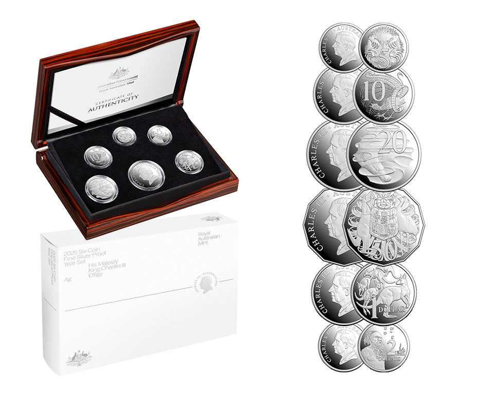 2025 HM King Charles III Fine Silver Proof Year Set