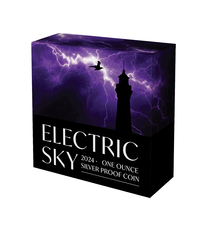 Electric Sky 2024 $1 1oz Silver Proof Coin