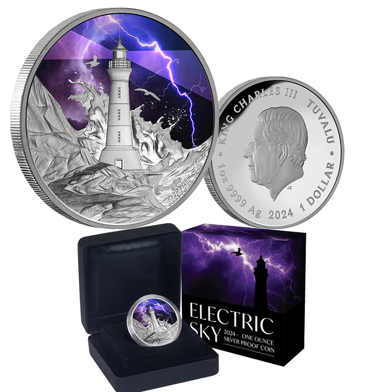 Electric Sky 2024 $1 1oz Silver Proof Coin
