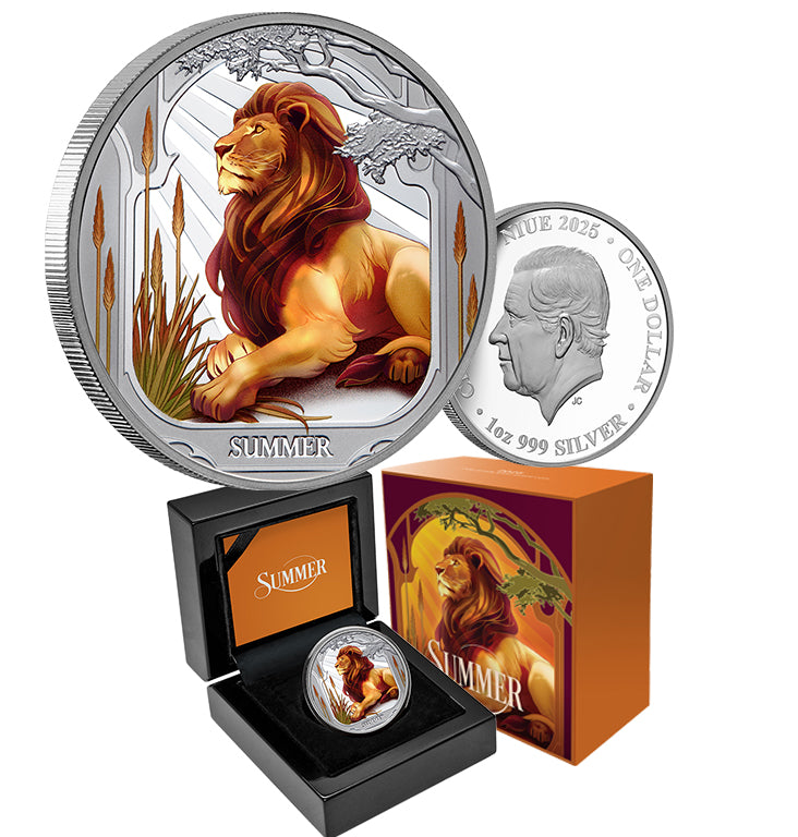 Seasons Summer 2025 1oz Coloured Silver Proof Coin