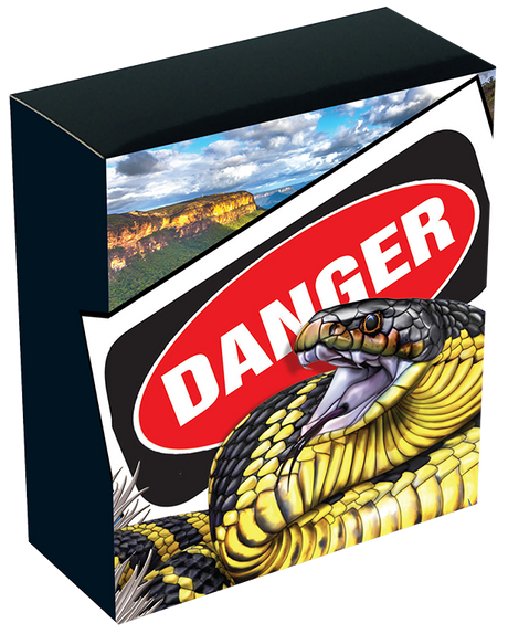 Deadly & Dangerous 2025 Tiger Snake 1oz Silver Proof Coin