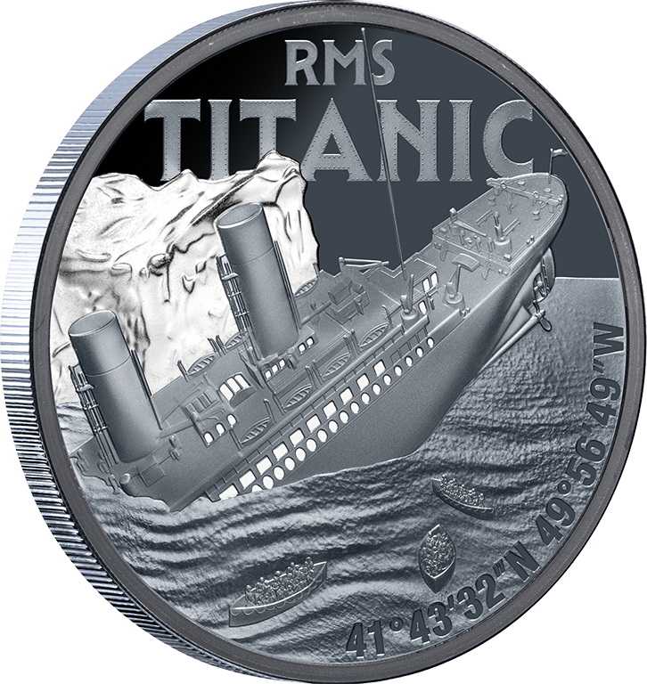 RMS Titanic 2025 1oz Silver Black Proof Coin
