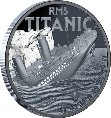 RMS Titanic 2025 1oz Silver Black Proof Coin
