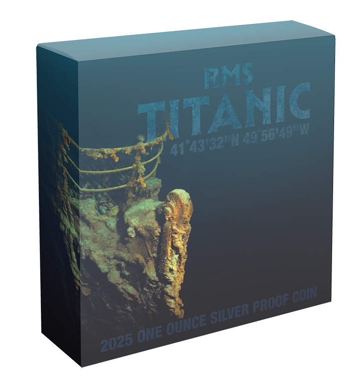 RMS Titanic 2025 1oz Silver Black Proof Coin