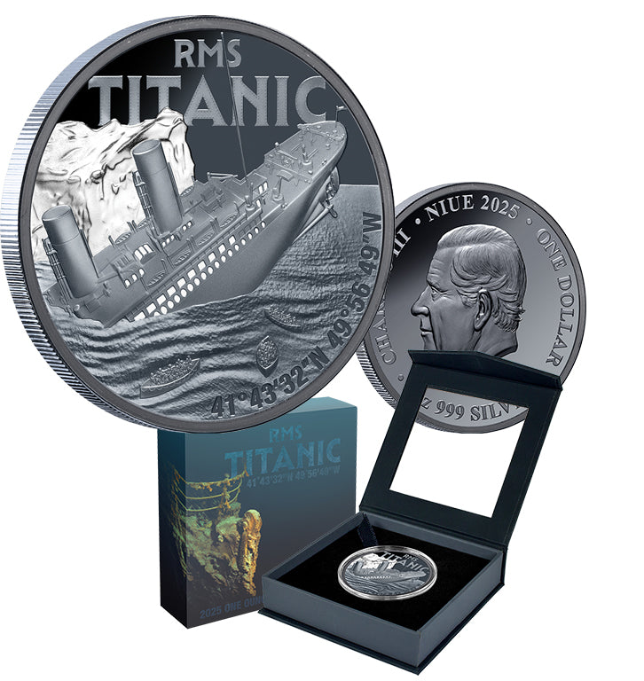 RMS Titanic 2025 1oz Silver Black Proof Coin