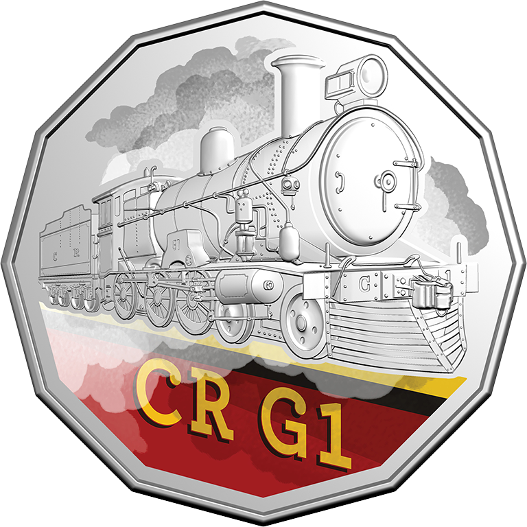 Steam Giants 2025 50c Colour Uncirculated 7 Coin Set