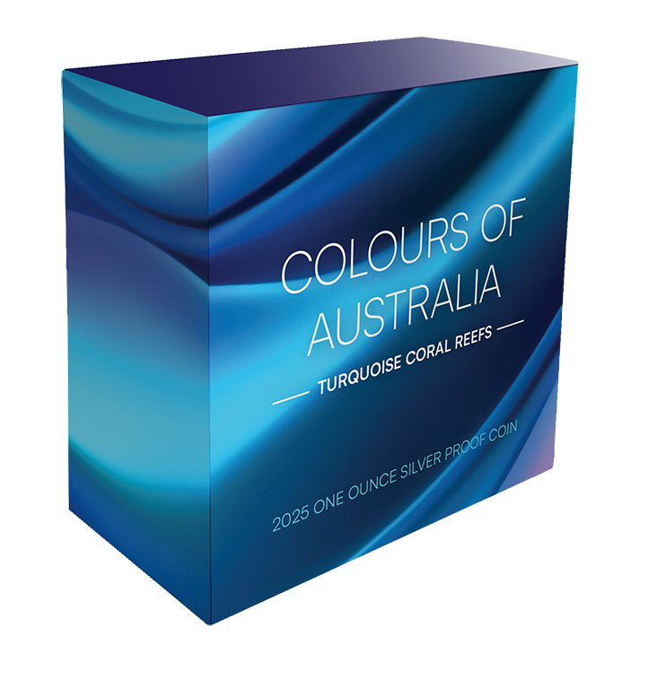 Colours of Australia - Turquoise Coral Reef 2025 $1 1oz Silver Proof Coin