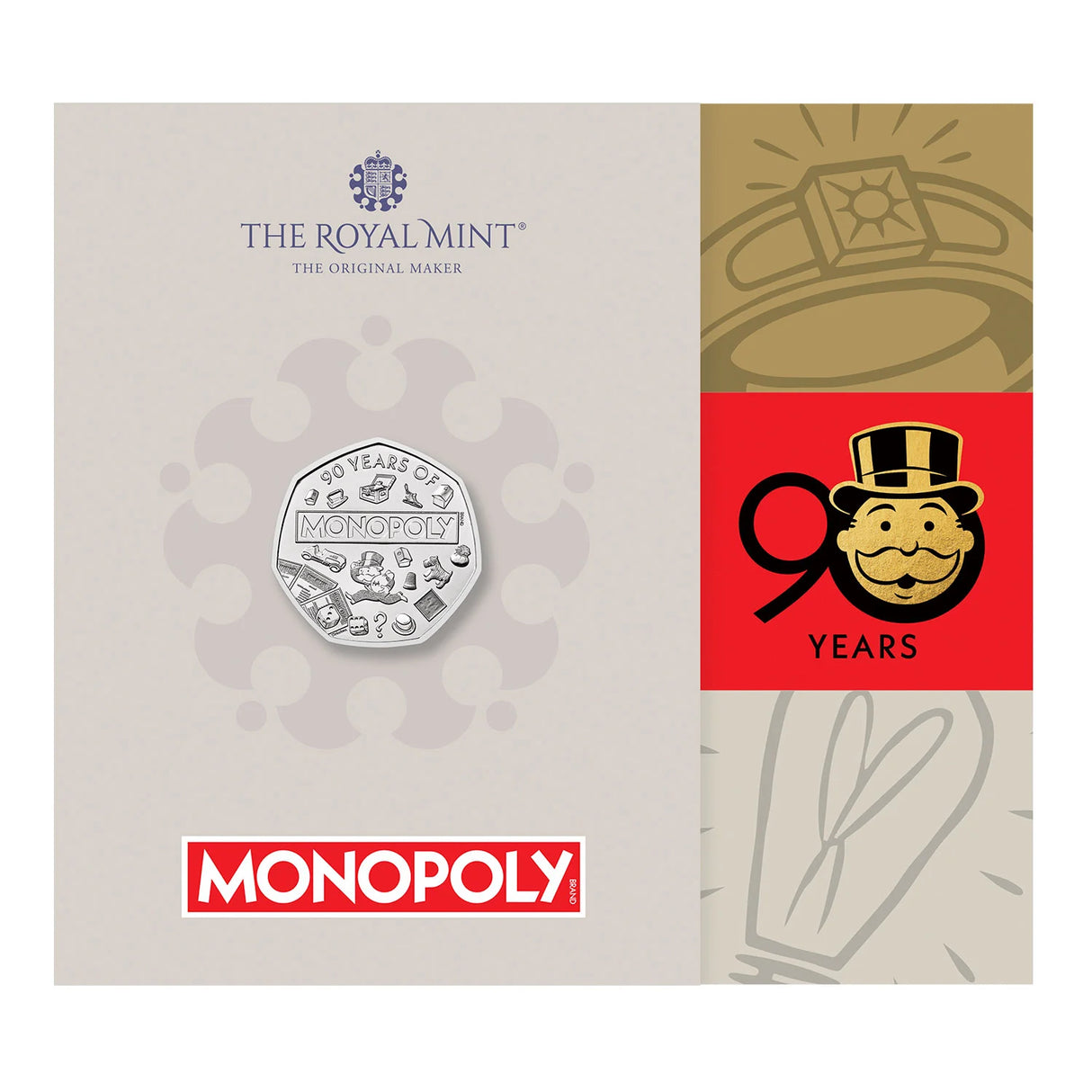 Monopoly 2025 UK 50p Brilliant Uncirculated Coin