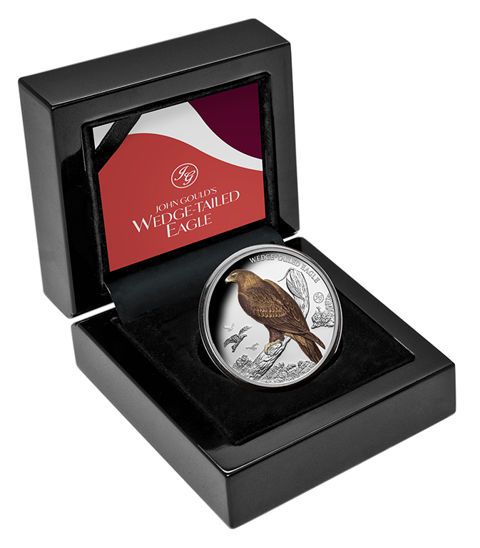 Birds of Australia - Wedge-Tailed Eagle 2025 1oz Silver Coloured Proof Coin