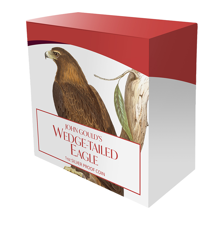 Birds of Australia - Wedge-Tailed Eagle 2025 1oz Silver Coloured Proof Coin