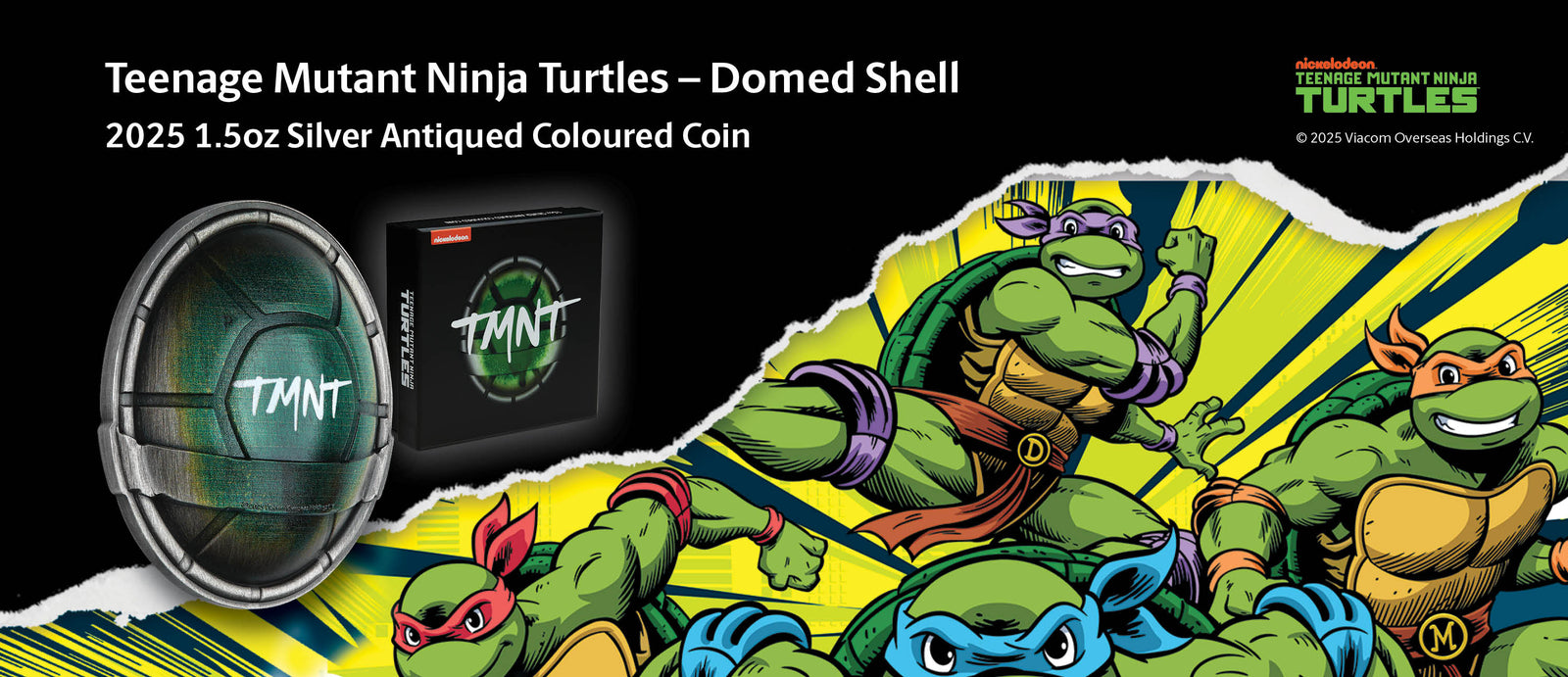 Perth Mint’s Bold New Release: 2025 TMNT Domed Shell Silver Coin