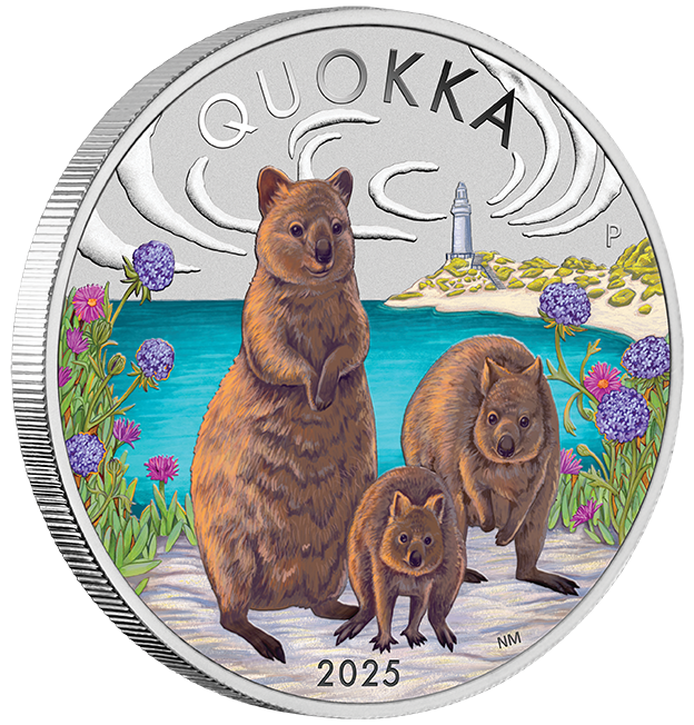 Quokka 2025 1oz Silver Coloured Coin