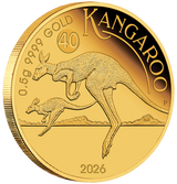 2026 0.5g Australian Kangaroo Mini Roo Gold Proof Coin in Card