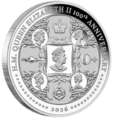 2026 1oz H.M. Queen Elizabeth II 100th Anniversary Silver Proof Coin