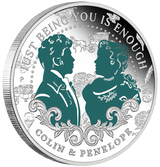 2026 1/2oz Bridgerton Colin & Penelope Silver Proof Coloured Coin