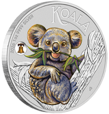 2026 1oz Australia Koala with Liberty Bell Privy Silver Coloured Coin - ANA Coin Show Special
