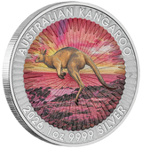 2026 1oz Sundowner Red Kangaroo Silver Coloured Coin Card