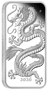 2026 1oz Dragon Silver Proof Rectangle Coin