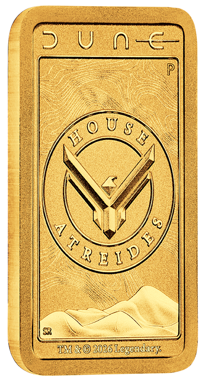 2026 1g Dune House Atreides Gold Minted Bar