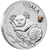 Australian Koala with Bison Privy 2025 1oz Silver Coloured Coin - ANA World's Fair of Money Special