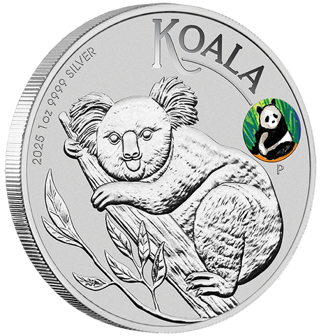 BICE - Australian Koala with Panda Privy 2025 1oz Silver Coin in Card