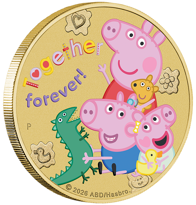 2026 $1 Peppa Pig Together Forever Coin Card