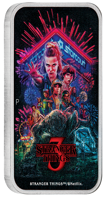 Stranger Things - Season 3 2026 1oz Silver Coloured Rectangular Coin