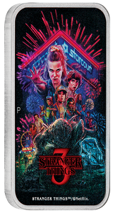 Stranger Things - Season 3 2026 1oz Silver Coloured Rectangular Coin