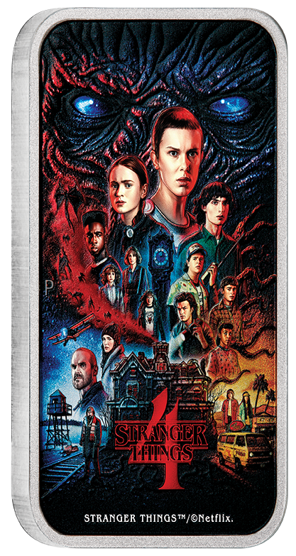 Stranger Things - Season 4 2026 1oz Silver Coloured Rectangular Coin