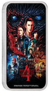 Stranger Things - Season 4 2026 1oz Silver Coloured Rectangular Coin