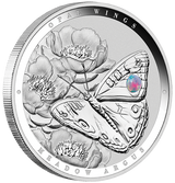 2026 1oz Australian Opal Wings Meadow Argus Opal Insert Silver Proof Coin