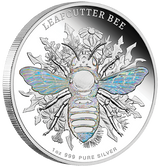 2026 1oz Australian Native Bees Leafcutter Bee Silver Proof Hologram Coin