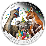 2026 1/2oz Happy Birthday Silver Proof Coloured Coin in Card