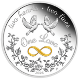 2026 1oz One Love Silver Proof Coloured Coin