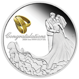 2026 1oz Wedding Silver Proof Coloured Coin