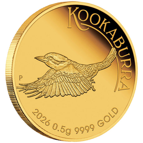 2026 0.5g Kookaburra Gold Proof Coin Card