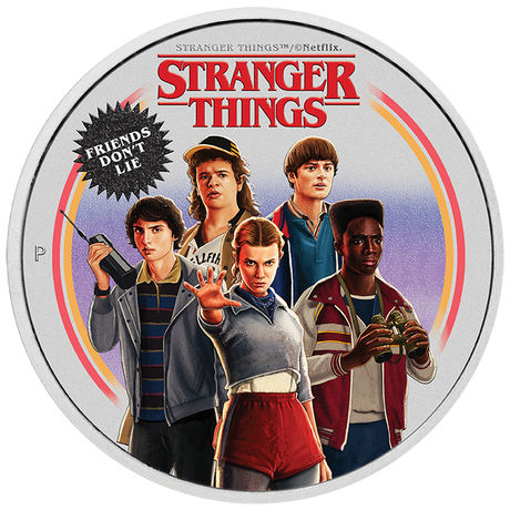 2026 1oz Stranger Things Friends Don’t Lie Silver Coloured Coin