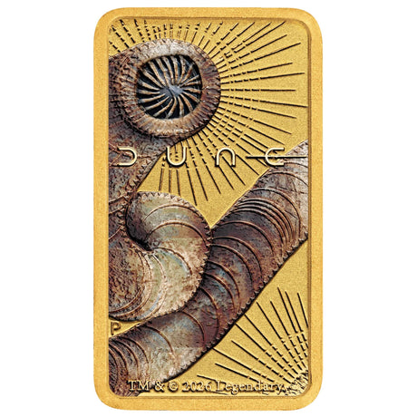 2026 1g DUNE Coloured Gold Minted Bar