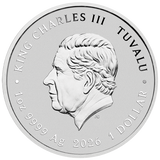 2026 1oz Bridgerton Lady Whistledown Coloured Silver Coin