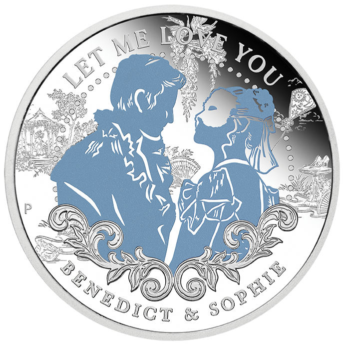 2026 1/2oz Bridgerton Benedict & Sophie Silver Proof Coloured Coin