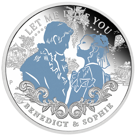 2026 1/2oz Bridgerton Benedict & Sophie Silver Proof Coloured Coin