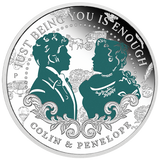 2026 1/2oz Bridgerton Colin & Penelope Silver Proof Coloured Coin