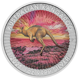2026 1oz Sundowner Red Kangaroo Silver Coloured Coin Card